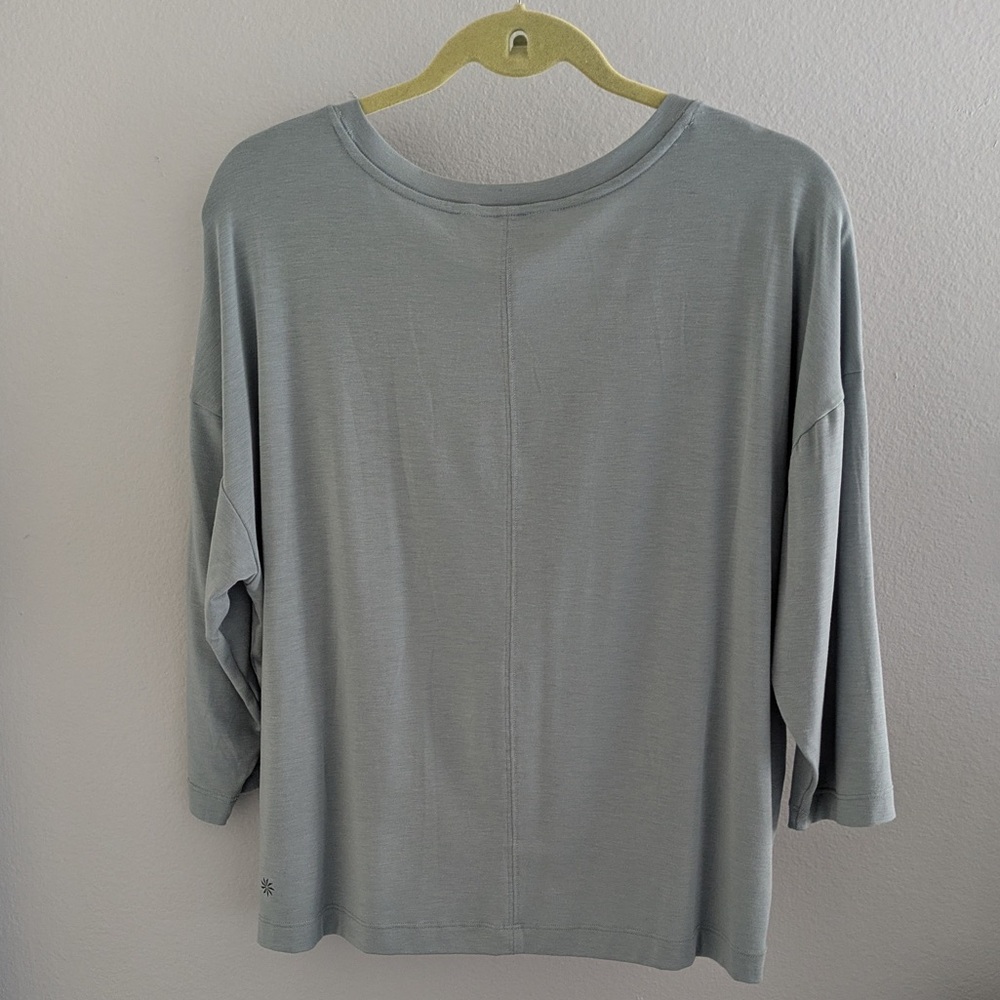 ATHLETA Embody Twist Front Athletic Top in Pale Sage Green - Picture 3 of 3